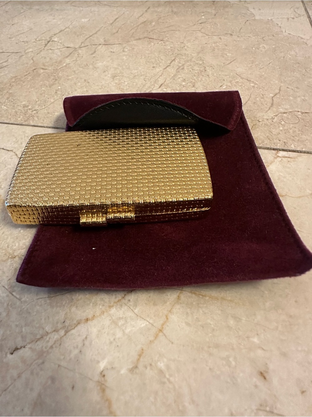 vintage Lancôme Maquifinish powder compact
